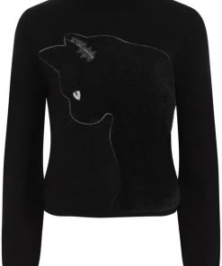Banned Sabrina Cat Jumper Black New In