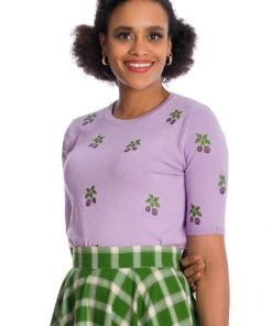 New In Banned Summer Berry 40's Jumper Purple