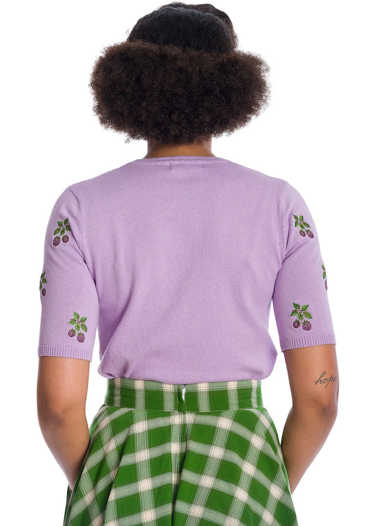 New In Banned Summer Berry 40's Jumper Purple