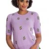 New In Banned Summer Berry 40's Jumper Purple