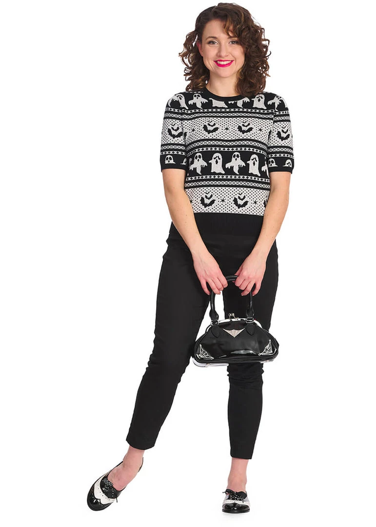 Banned Ghost Delight 50's Jumper White