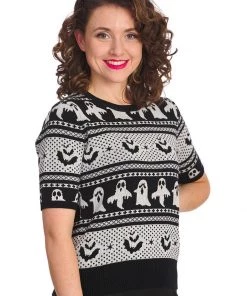 Banned Ghost Delight 50's Jumper White