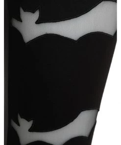 New In Banned Philomena Bat 80's Leggings Black