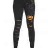 New In Banned Spell On Me Cat Leggings Black