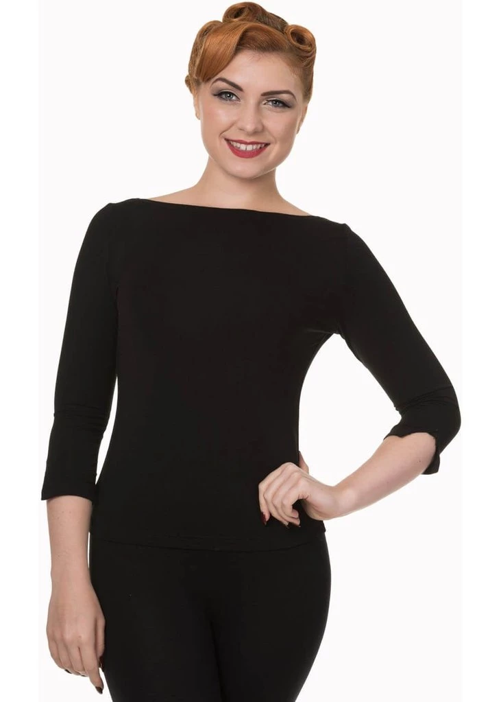 New In Banned Modern Love 50's Top Black