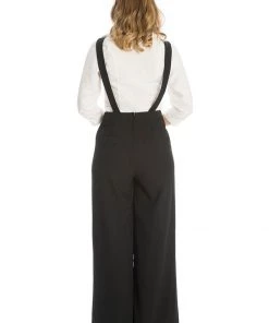 New In Banned Day Dreaming 40's Dungarees Black