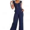 Banned Cute Culotte 60's Jumpsuit Navyblue New In