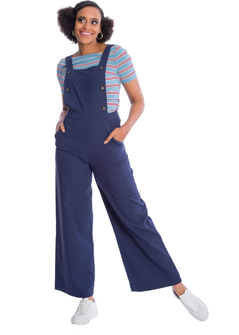 New In Banned Starboard Anchor 40's Dungarees Navy