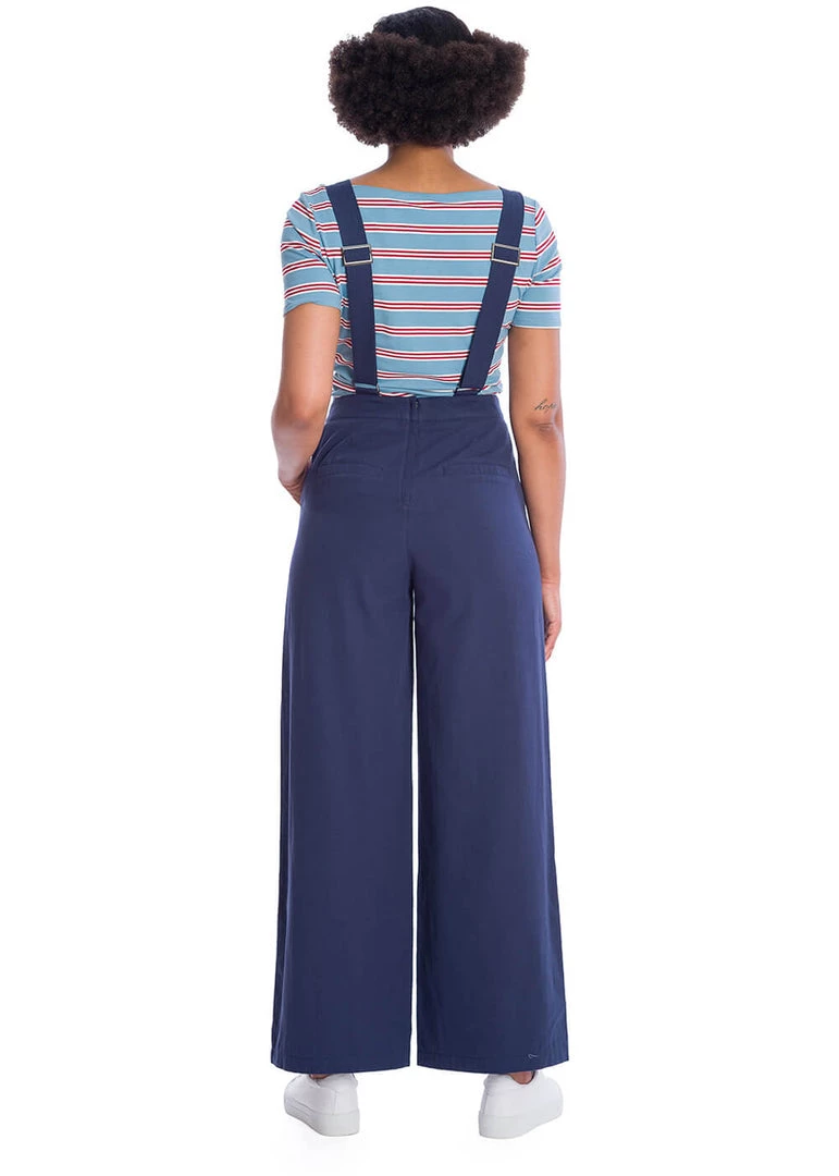 New In Banned Starboard Anchor 40's Dungarees Navy