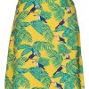 Banned Toucan All Over 50's A-Line Skirt Yellow