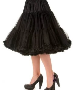 New In Banned 50's Petticoat Knee Length Black