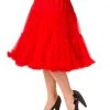 New In Banned 50's Petticoat Knee Length Red