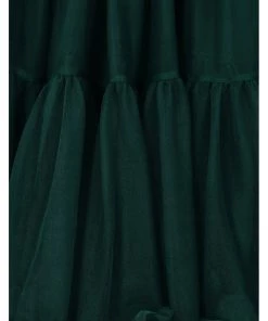 Banned 50's Petticoat Lang Dark Green New In