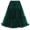 Banned 50's Petticoat Lang Dark Green New In