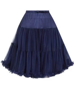 New In Banned 50's Petticoat Long Night Blue