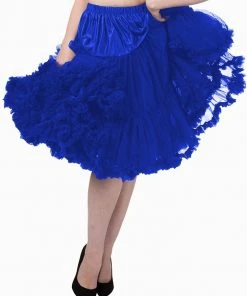 Banned 50's Petticoat Long Royal Blue New In