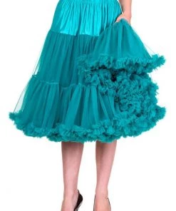 New In Banned 50's Petticoat Long Teal
