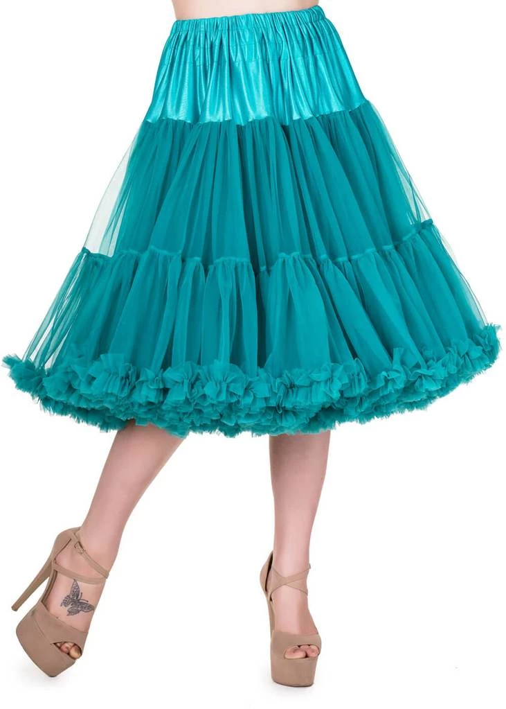 New In Banned 50's Petticoat Long Teal