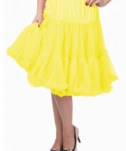 New In Banned 50's Petticoat Long Yellow
