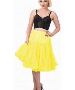 New In Banned 50's Petticoat Long Yellow