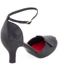 Banned Femme Fatale Spiderweb 50's Pumps Black