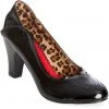 Banned Bettylou Heart 50's Patent Heels Black