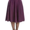 Banned Di Di 40's Swing Skirt Aubergine