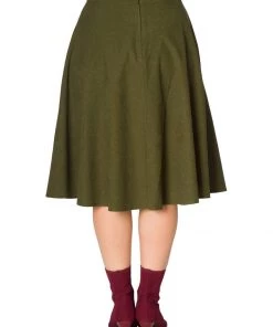 Banned Sophicated 50's Swing Skirt Green