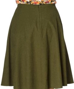 Banned Sophicated 50's Swing Skirt Green