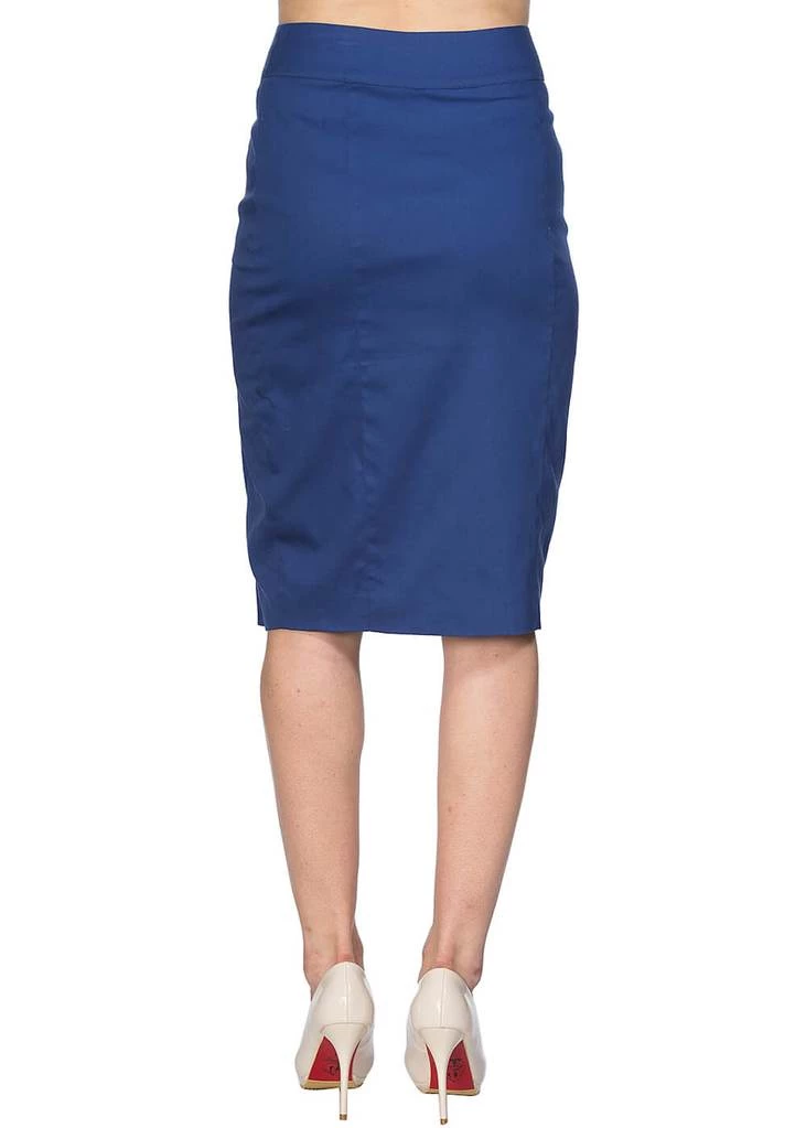 New In Banned Button Down 50's Pencil Skirt Navy