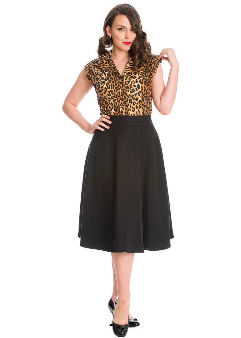 Banned I'm Yours 50's Swing Skirt Black