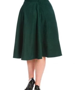 New In Banned I'm Yours 50's Swing Skirt Green