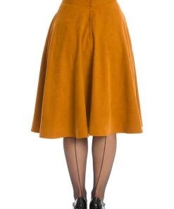 Banned I'm Yours 50's Swing Skirt Tan Brown New In