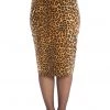 Banned Feline Friendly 50's Pencil Skirt Leopard New In