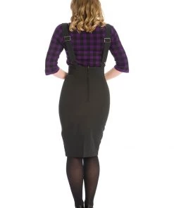 Banned Made For Each Other Frankenstein 50's Pencil Skirt In Black New In