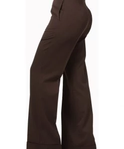 Banned Party On 40's Pantalon Trousers Brown New In