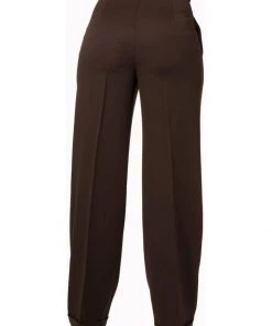Banned Party On 40's Pantalon Trousers Brown New In