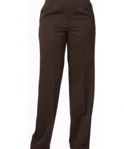 Banned Party On 40's Pantalon Trousers Brown New In