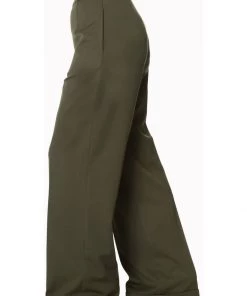 Banned Party On 40's Pantalon Trousers Dark Green New In