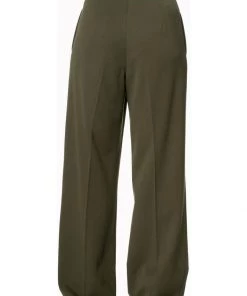 Banned Party On 40's Pantalon Trousers Dark Green New In