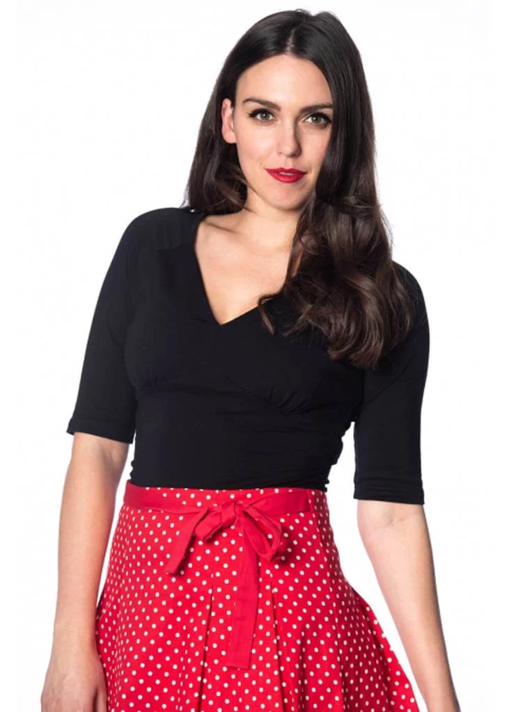 Banned Betty 50's Top Black