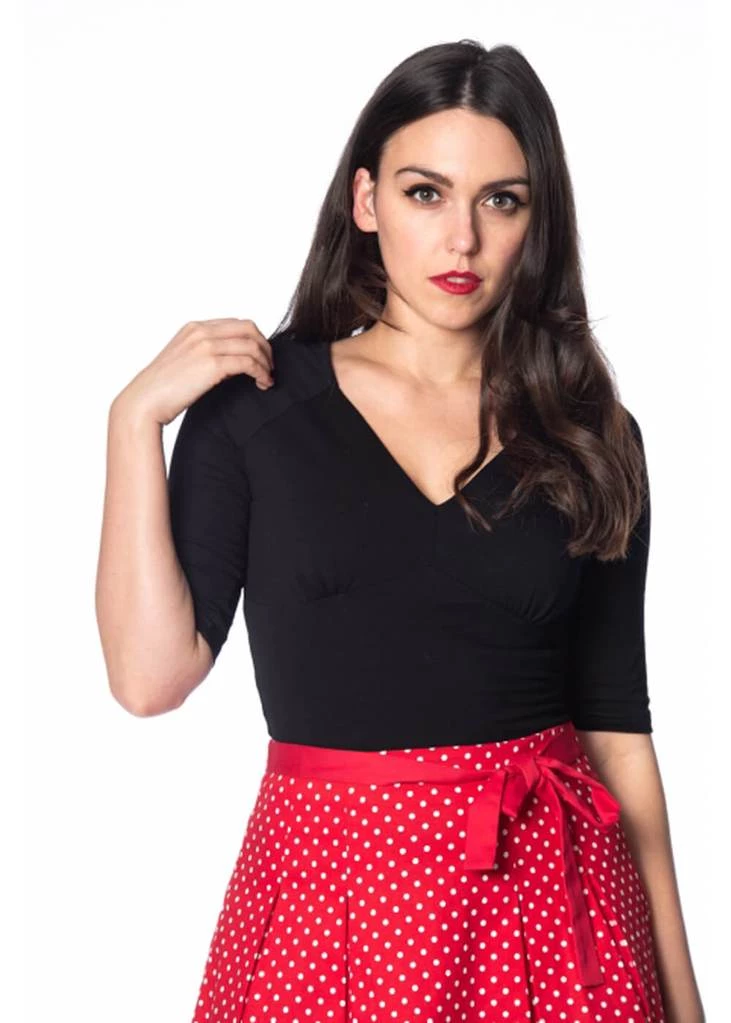 Banned Betty 50's Top Black