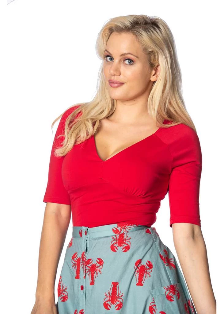 Banned Betty 50's Top Red