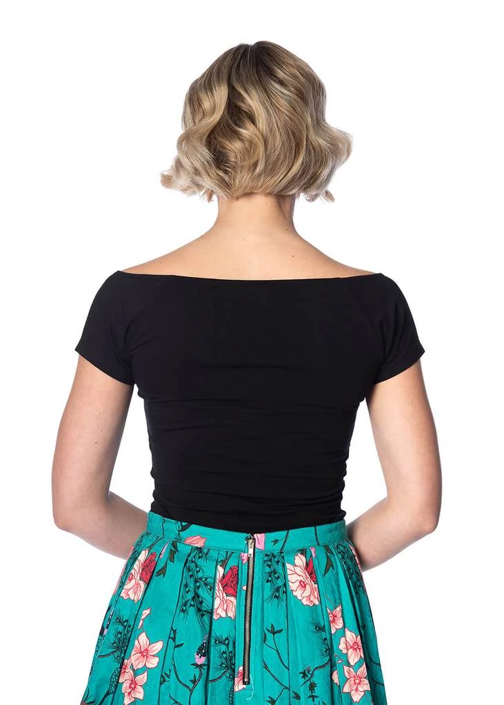 New In Banned Bow Wow 50's TopĀ Black