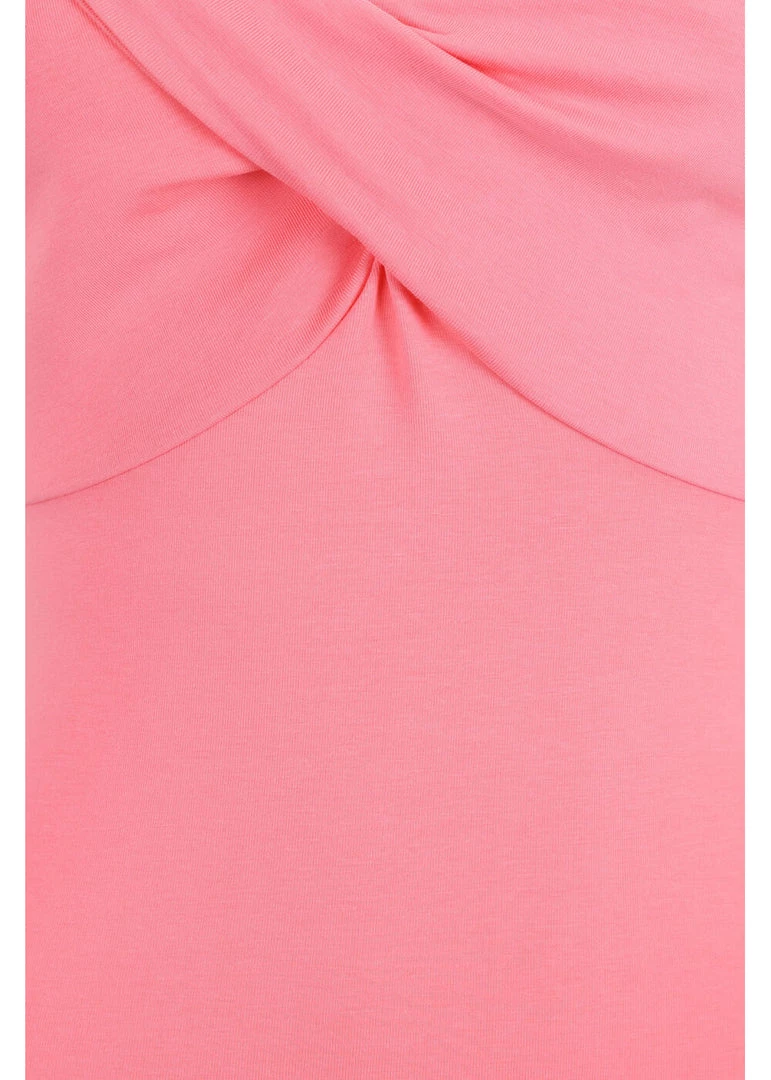 New In Banned Wrap Front 50's Top Coral