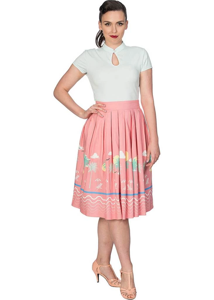 New In Banned Mandarin Collar 40's Top Mint Colour