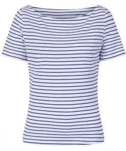 Banned Italy Sail Stripe 60's Top Blue New In
