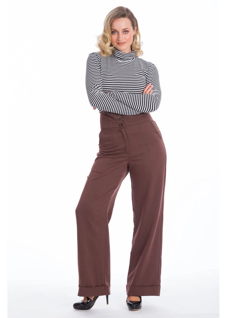 Banned Winter Stripe 60's Top Black New In