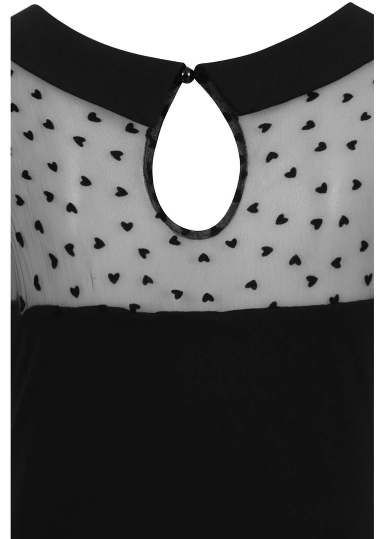 New In Banned Dark Heart Desire 50's Top Black