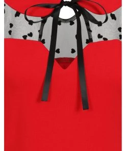 Banned Dark Heart Desire 50's Top Red New In